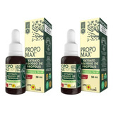 Kit 2 Extrato De Própolis Propomax Sem Álcool 30 Ml Aquoso