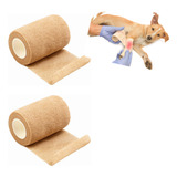 Kit 2 Faixa Atadura Para Pet Cães Animal Curativo Patas Dog