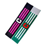 Kit 2 Faixas De Capitão Braçadeiras Elásticas De Futebol