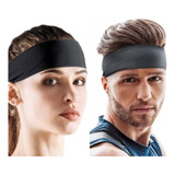 Kit 2 Faixas Headband Anti Suor Cabelo Testa Esporte Corrida