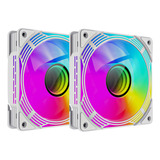 Kit 2 Fan Cooler Argb Gamemax Aurora Fn12a c8i w