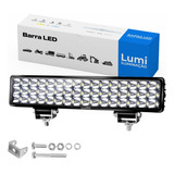 Kit 2 Farol De Barra Led 180w 9 60v Auxilar Caminhão Offroad