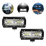 Kit 2 Farol De Barra Super Led 120w 12v 48v Jeep Troller