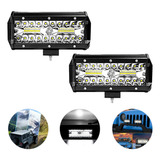 Kit 2 Farol De Barra Super Led 120w 12v 48v Jeep Troller