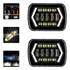 Kit 2 Farol De Led 5x7 Buggy Fiat 147 Bandeirantes Cherokee