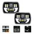 Kit 2 Farol De Projetor Led 6x7 5x7 Selado Feixe Jeep Truck