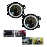 Kit 2 Farol Led Angel Eyes 4 Polegadas Bivolt 12v 24v