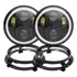 Kit 2 Farol Led Fusca Jeep Kombi Chevette Opala Willys C10