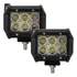 Kit 2 Farol Milha Auxiliar 6led 18w 9v60v Retângulo Offroad