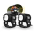 Kit 2 Farol Milha Led Projetor 40w Branco/amarelo Strobo
