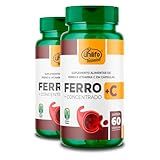Kit 2 Ferro Com Vitamina C 60 Cápsulas Unilife