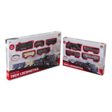 Kit 2 Ferrorama Pista Trem Locomotiva Infantil Com Som E Luz