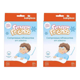 Kit 2 Fever Friends Adesivos Refrescantes Alivio Da Febre