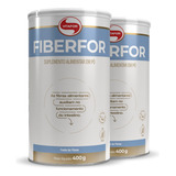 Kit 2 Fiberfor Fibras Alimentares Vitafor 400g Sabor Natural