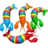 Kit 2 Fidget Toy Lagosta Colorida Brinquedo Antiestresse