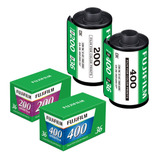 Kit 2 Filme 35mm Colorido Fujifilm 36 Poses Iso 200 Iso 400