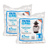 Kit 2 Filter Clean Filtrante Para Filtro Piscina 50kg Areia