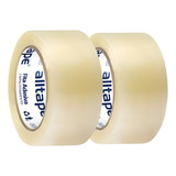 Kit 2 Fita Adesiva Durex Larga Transparente 100 Metros X45mm