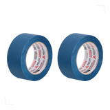 Kit 2 Fita Crepe Azul Pintura Imobiliária 527 48mmx50m