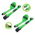Kit 2 Fita De Amarração De Carga Presilha Teto Rack 4m 600kg