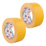 Kit 2 Fita Dupla Face Papel Carpete Grama Sintética 48mm 30m