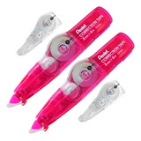 Kit 2 Fitas Corretivas Pentel Rosa