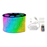 Kit 2 Fitas Led Rgb Colorida 5m C Fonte Controle 127v Super