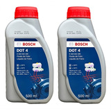 Kit 2 Fluído De Freio Bosch Dot 4 500ml Reservatório Óleo
