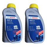 Kit 2 Fluido De Freio Oleo Dot3 500ml Bosch