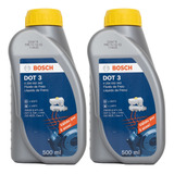 Kit 2 Fluido Oleo De Freio Dot 3 Original Bosch 500ml