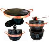 Kit 2 Fondue 1 Carne 1 Queijo 800 Ml E 31 Cm Panela 800 Ml