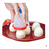 Kit 2 Formas De Silicone Ovos Cozidos Fogao Antiaderente