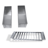 Kit 2 Formas Retangular 30x10x10 Marcador De Fatias