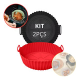 Kit 2 Formas Silicone Antiaderente Reutilizável Ayr Fryer