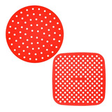 Kit 2 Forros Air Fryer Silicone Tapetes Para Forno Protetor
