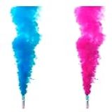 Kit 2 Fumaças Coloridas Bastão Chá Revelação Ensaio Fotos Casamento Festa Debutante Azul E Rosa