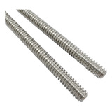 Kit 2 Fuso Trapezoidal Tr8 Passo 2mm X 500mm S Castanha