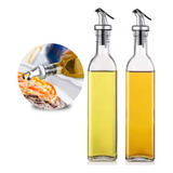 Kit 2 Galheteiro 250ml Vidro P Azeite Vinagre Oleo Multiuso