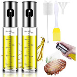 Kit 2 Galheteiros Spray Porta Azeite Vinagre Vidro 100ml