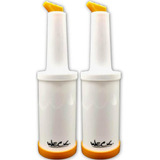 Kit 2 Garrafa Store n Pour 1 Litro Laranja Para Caldas Licor