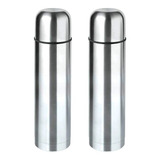 Kit 2 Garrafa Termica Inox Squeeze Café Agua Gelada 500ml