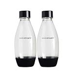 Kit 2 Garrafas 500ml SodaStream Água Com Gás Vai à Lava Louças Preto