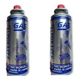 Kit 2 Gás Maçarico E Fogareiro Refil Propano Butano 400 Ml