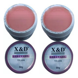 Kit 2 Geis Xed Reconstrutor Extensão Alongamento Unha 56g Xd