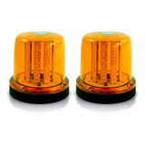 Kit 2 Giroflex Giroled Bivolt 12 24v Parafuso Led Âmbar