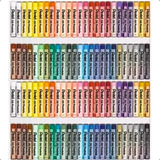 Kit 2 Giz Pastel Oleoso 50un Giz De Cera Pentel Oil Pastels