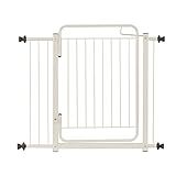 Kit 2 Grades 89 A 94 Cm Proteção Animais Pet Crianças Bebes Com 2 Extensores Portão Pressão Branca 