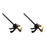 Kit 2 Grampo Marcenaria Aperto Rápido Reforçado 200mm 8 Pol