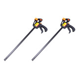 Kit 2 Grampo Marcenaria Aperto Rápido Reforçado 450mm 18 Pol