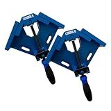 Kit 2 Grampo Sargento Angular 90º Braçadeira Canto Esquadro Aperto Marcenaria Serralheria